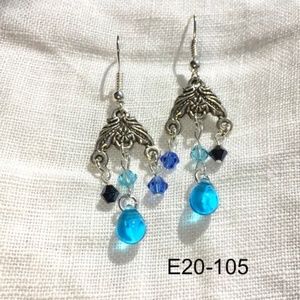 Blue Cascade earrings